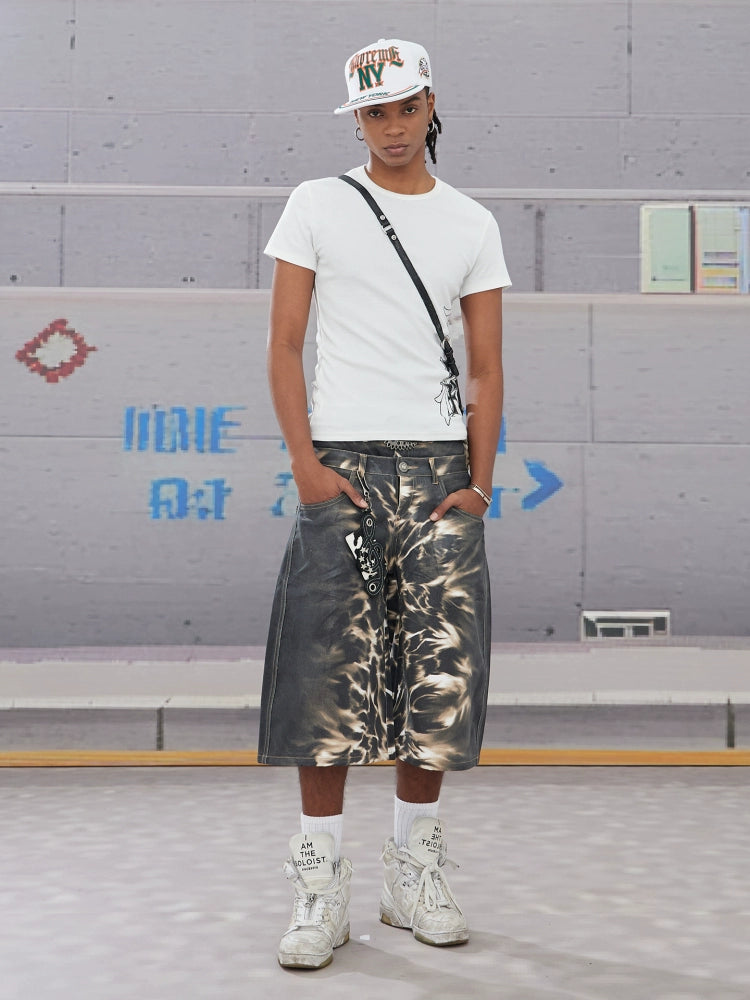 RAZOR GRAPH DENIM SHORTS