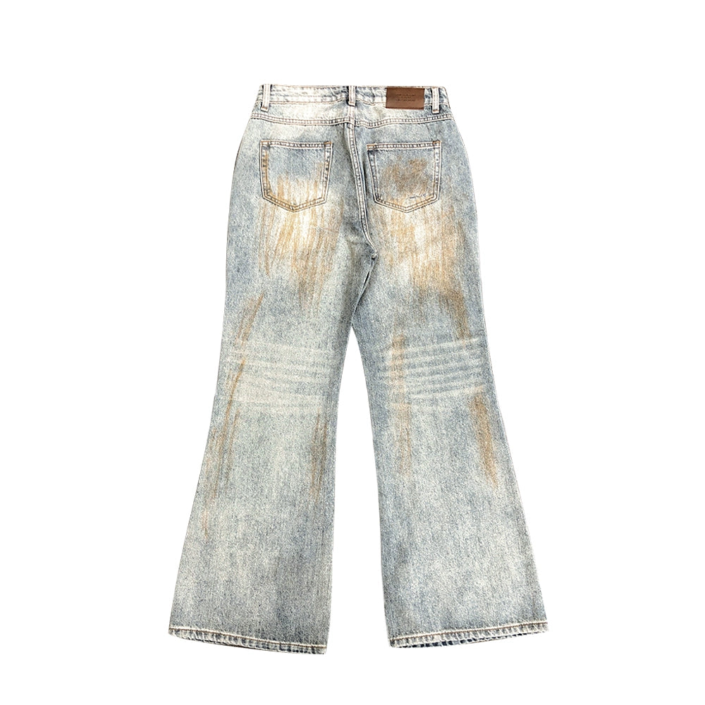 ART DESIGN FLARE DENIM PANTS