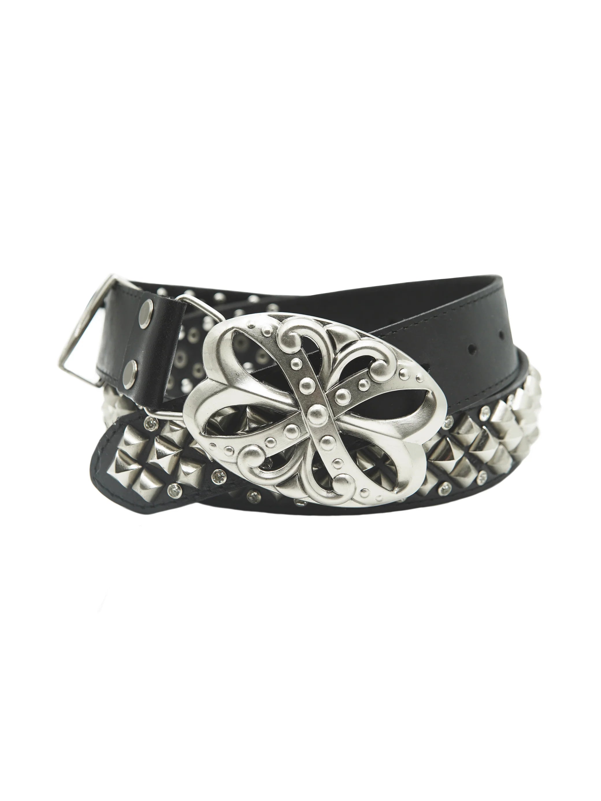 HIGHEND RHINESTONES BACKLE LEATHER BELT