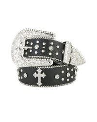 CROSS RHINESTONE WESTERN BELT
