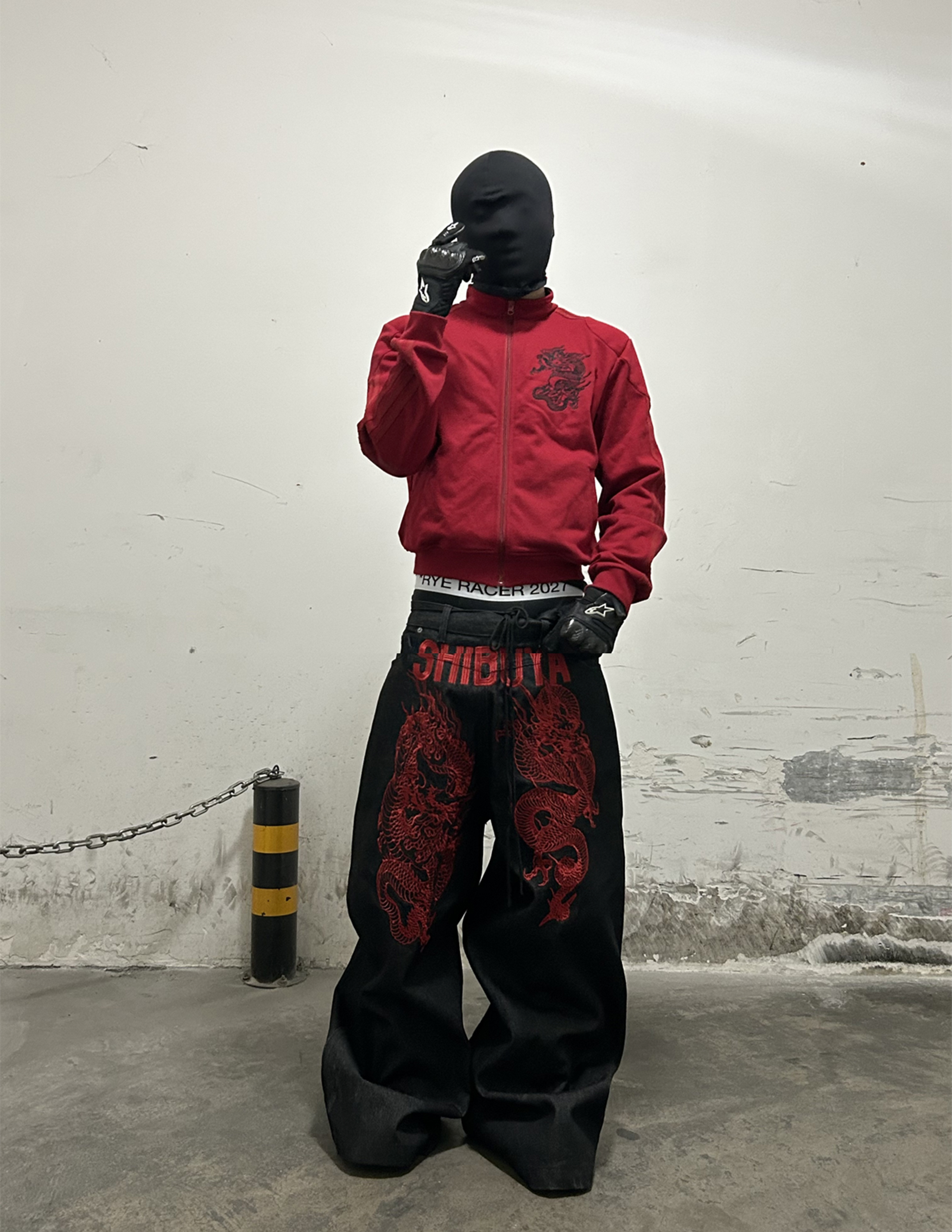 SCARLET BAGGY DENIM PANTS