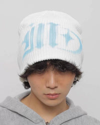 SCRIPT TAG KNIT BEANIE
