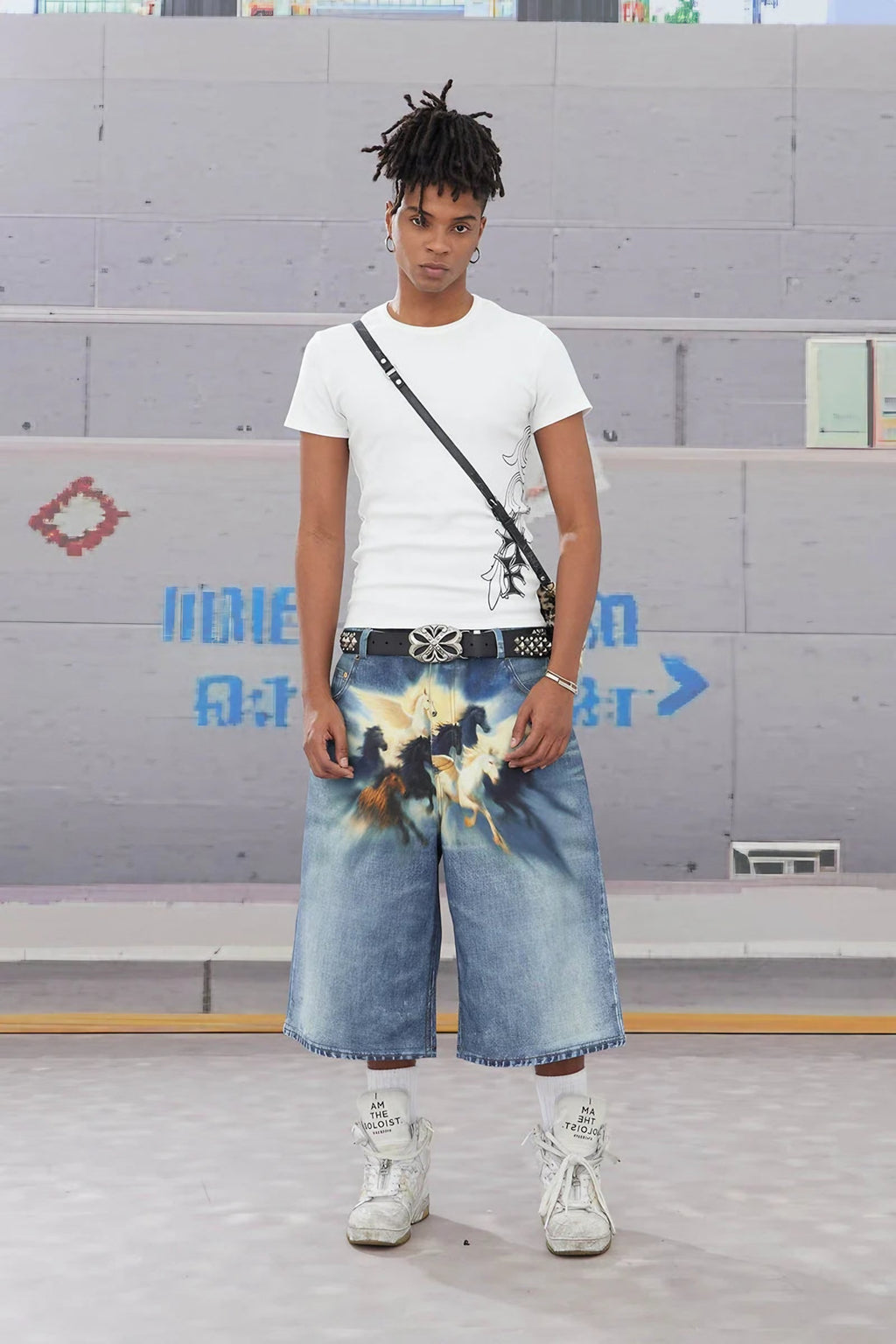 PEGASUS BERMUDA DENIMS SHORTS