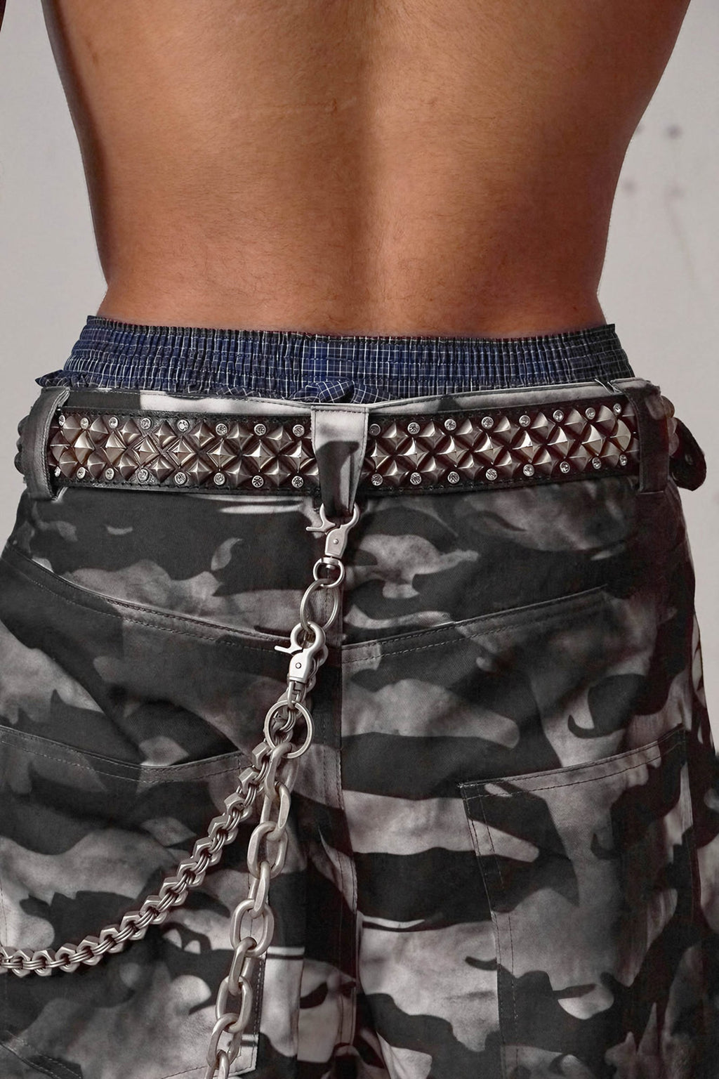 HIGHEND RHINESTONES BACKLE LEATHER BELT
