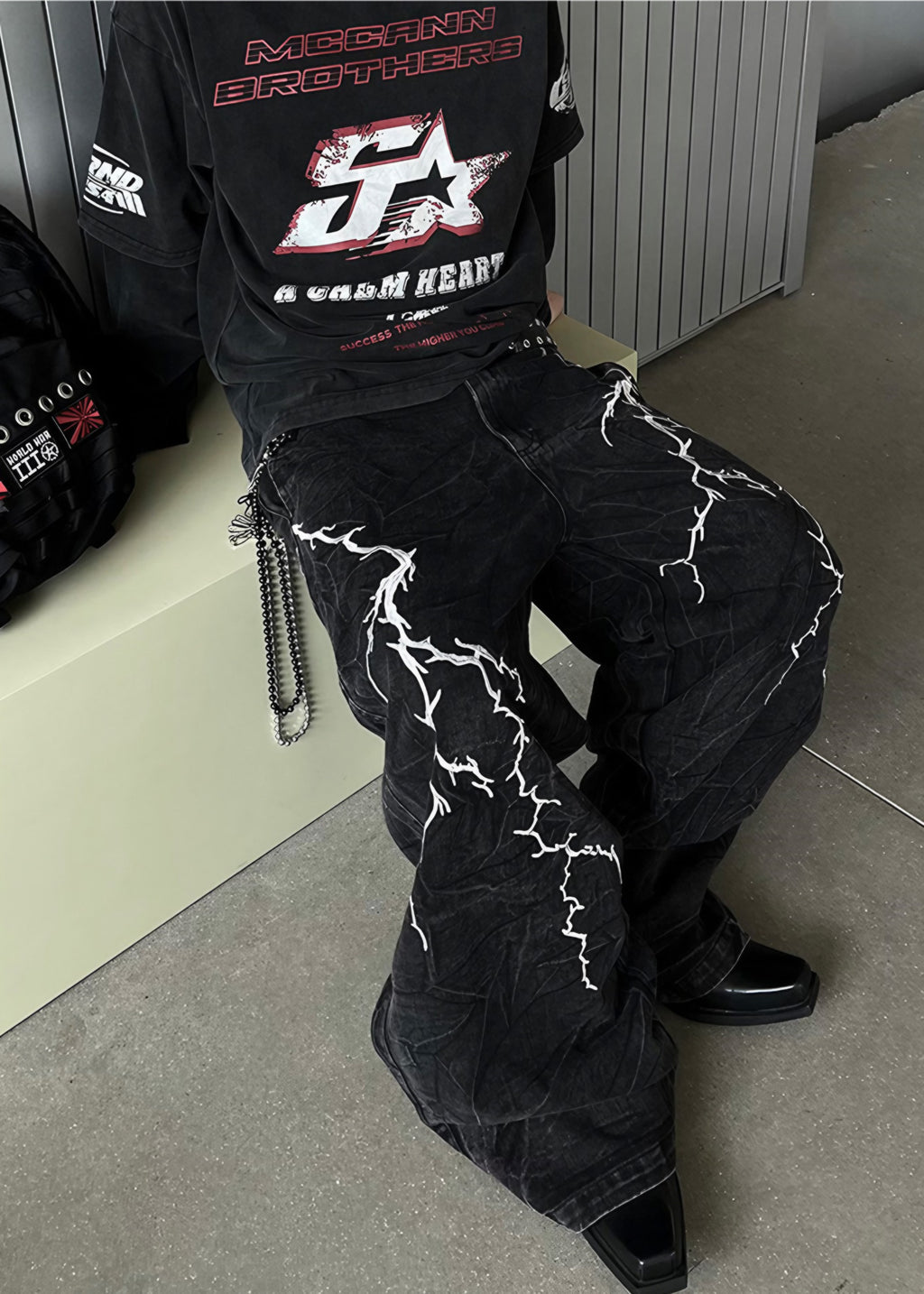 THUNDER BLACK DENIM PANTS