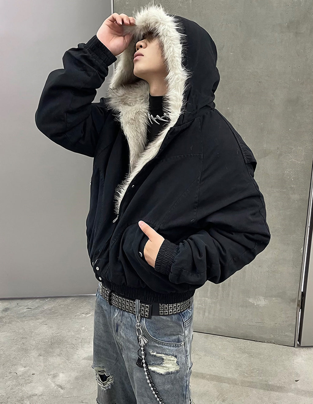 MODERN FUR HEAVY JACKET