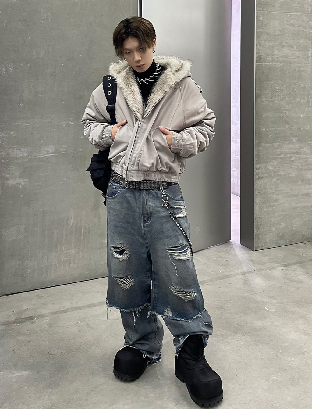 MODERN FUR HEAVY JACKET