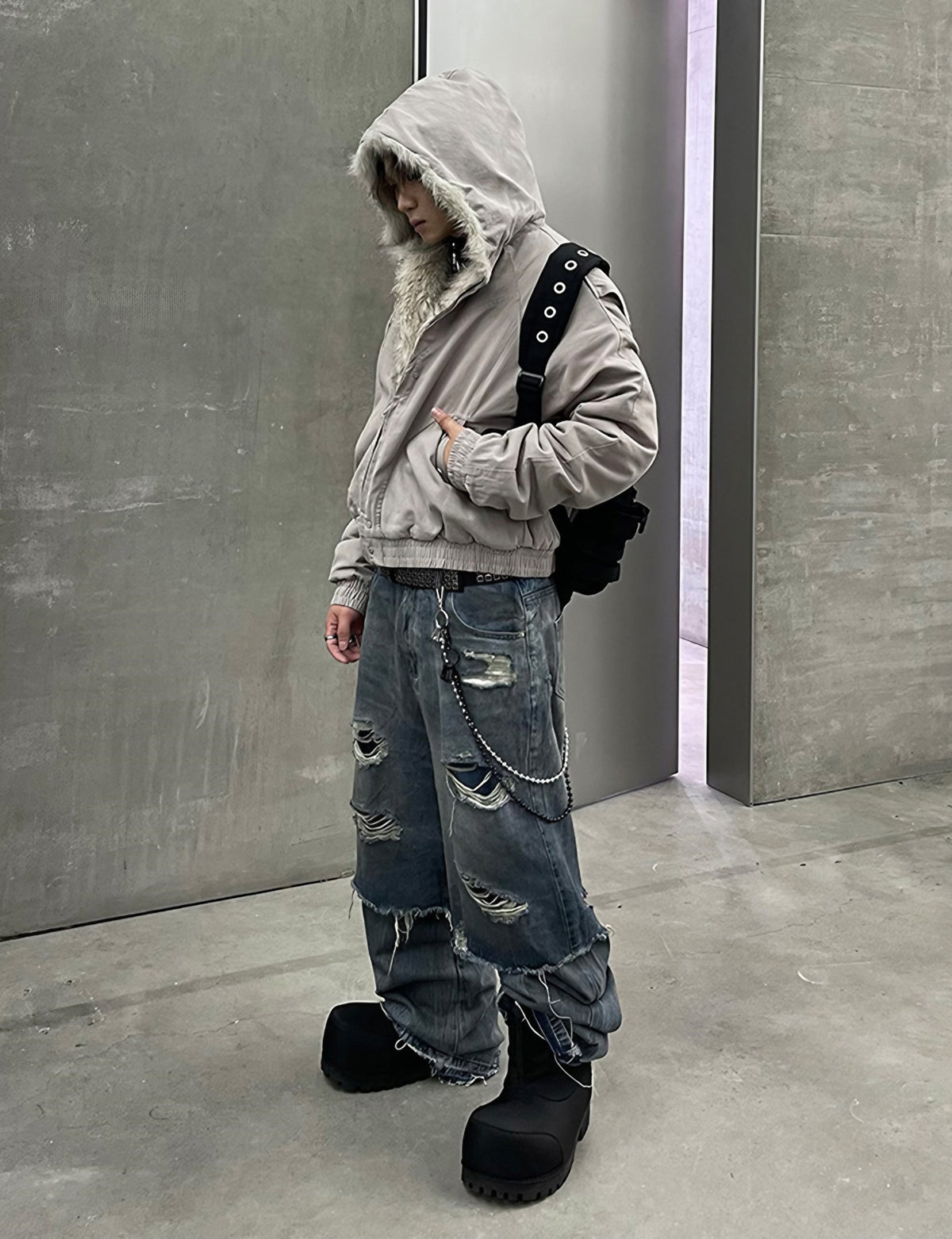 MODERN FUR HEAVY JACKET