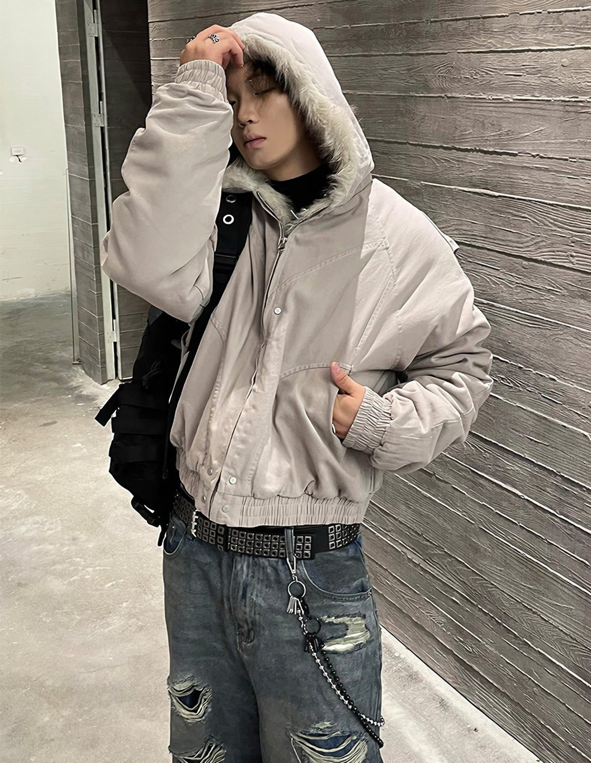MODERN FUR HEAVY JACKET