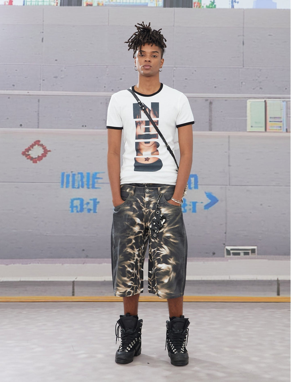 RAZOR GRAPH DENIM SHORTS