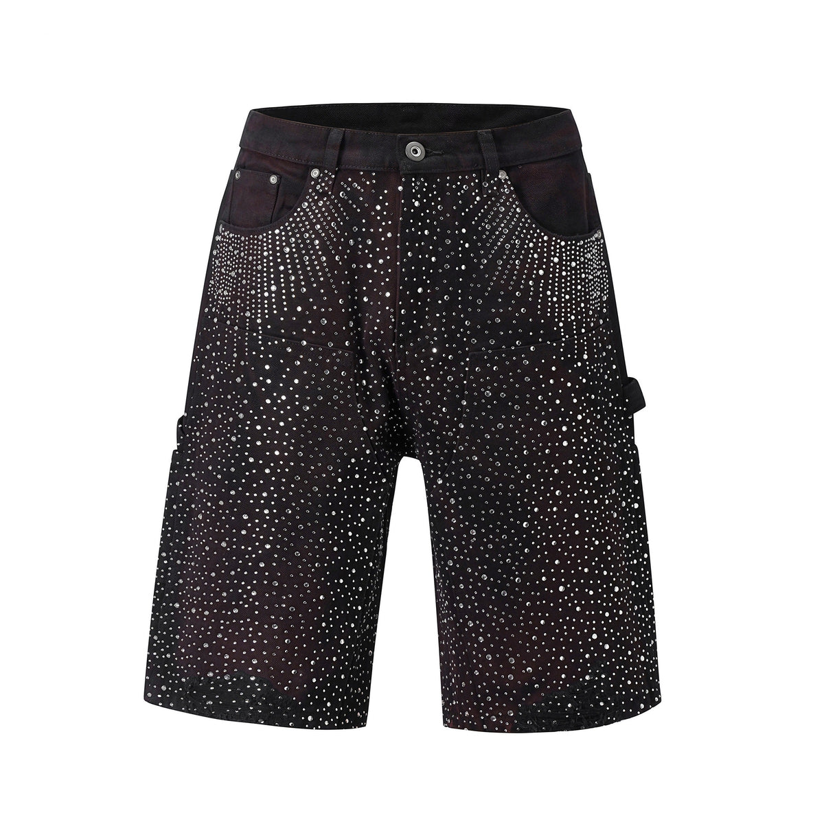 RHINESTONES DENIM SHORTS
