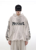 ACID WASHED INITIAL HOODIE