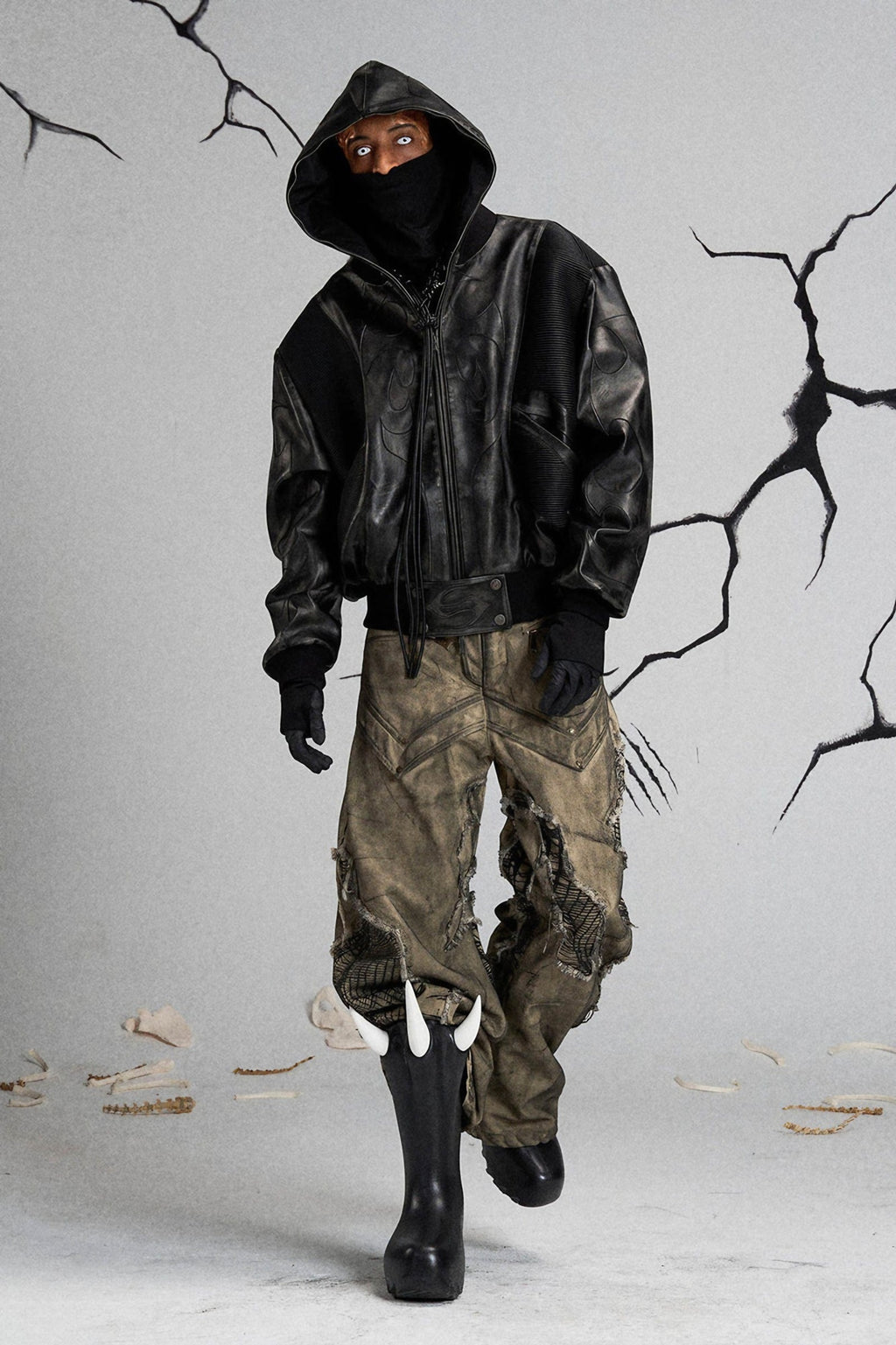 MUTATION FUNGAL INVASION MACHETE DENIM PANTS