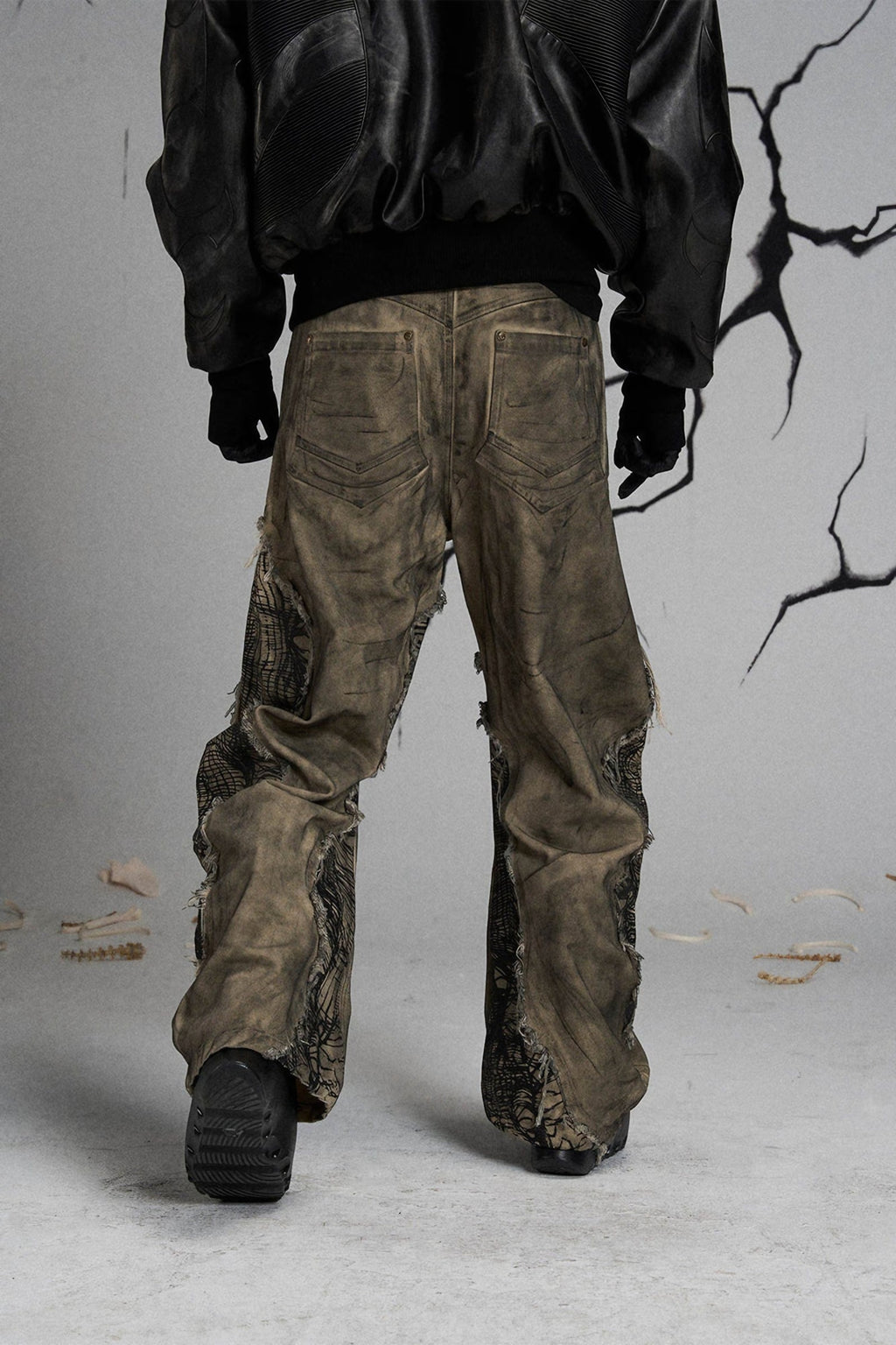 MUTATION FUNGAL INVASION MACHETE DENIM PANTS