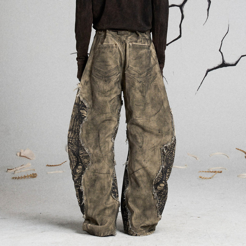 MUTATION FUNGAL INVASION MACHETE DENIM PANTS