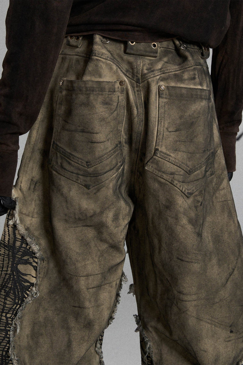 MUTATION FUNGAL INVASION MACHETE DENIM PANTS