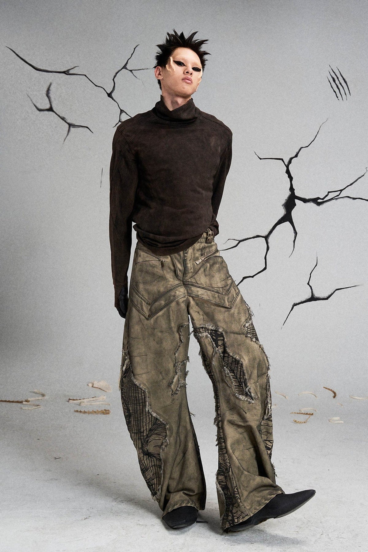 MUTATION FUNGAL INVASION MACHETE DENIM PANTS