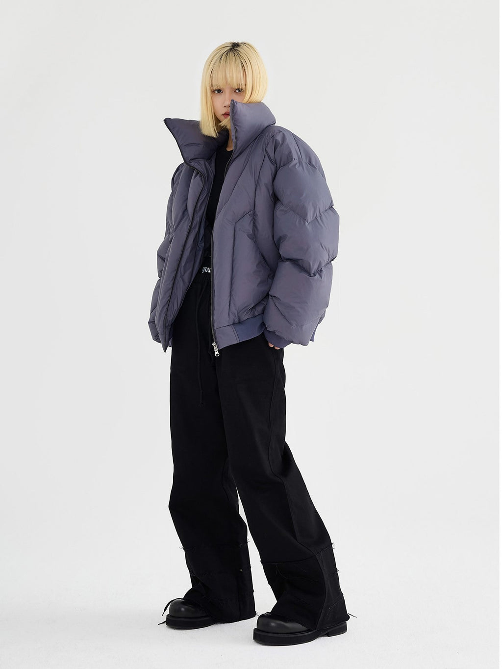 MIDNIGHT CROPPED PUFFER