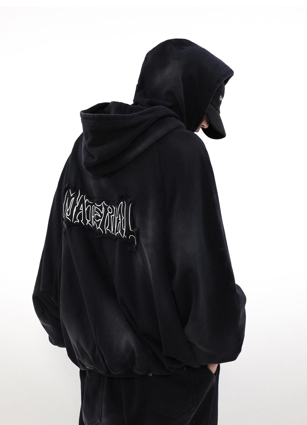 ACID WASHED ZIP HOODIE