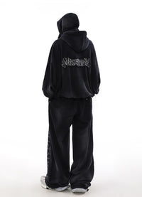 ACID WASHED ZIP HOODIE
