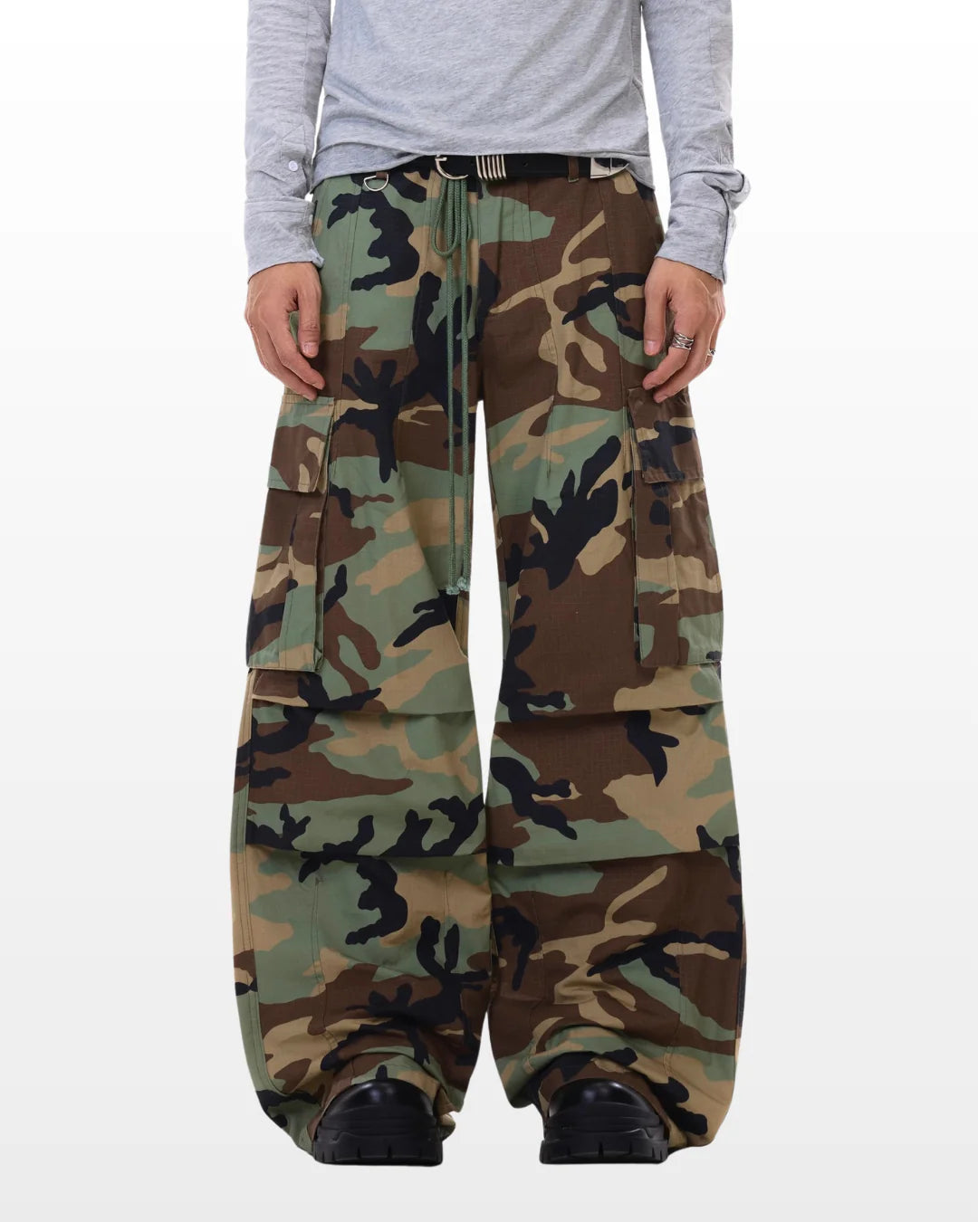Military Camo Baggy Pants