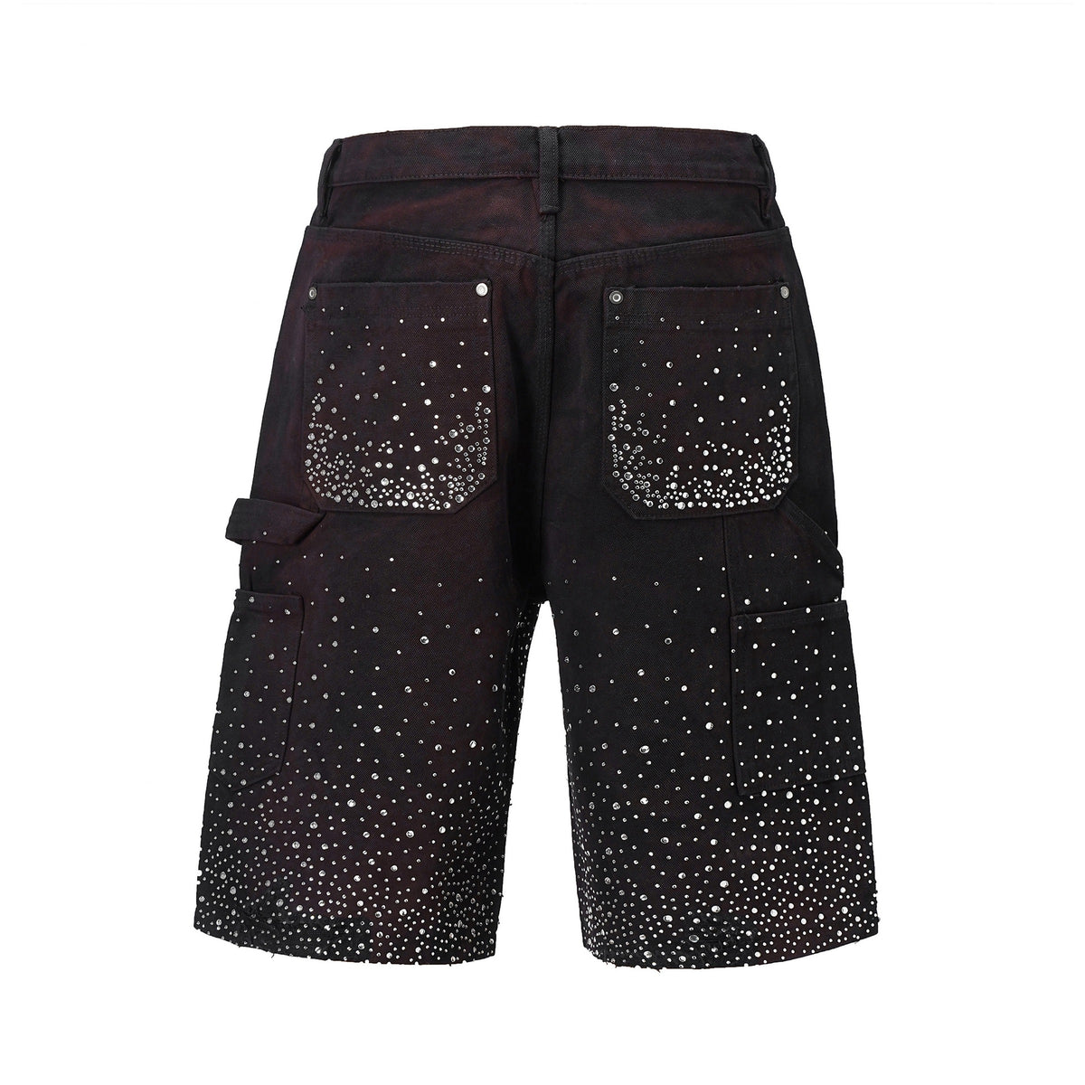 RHINESTONES DENIM SHORTS