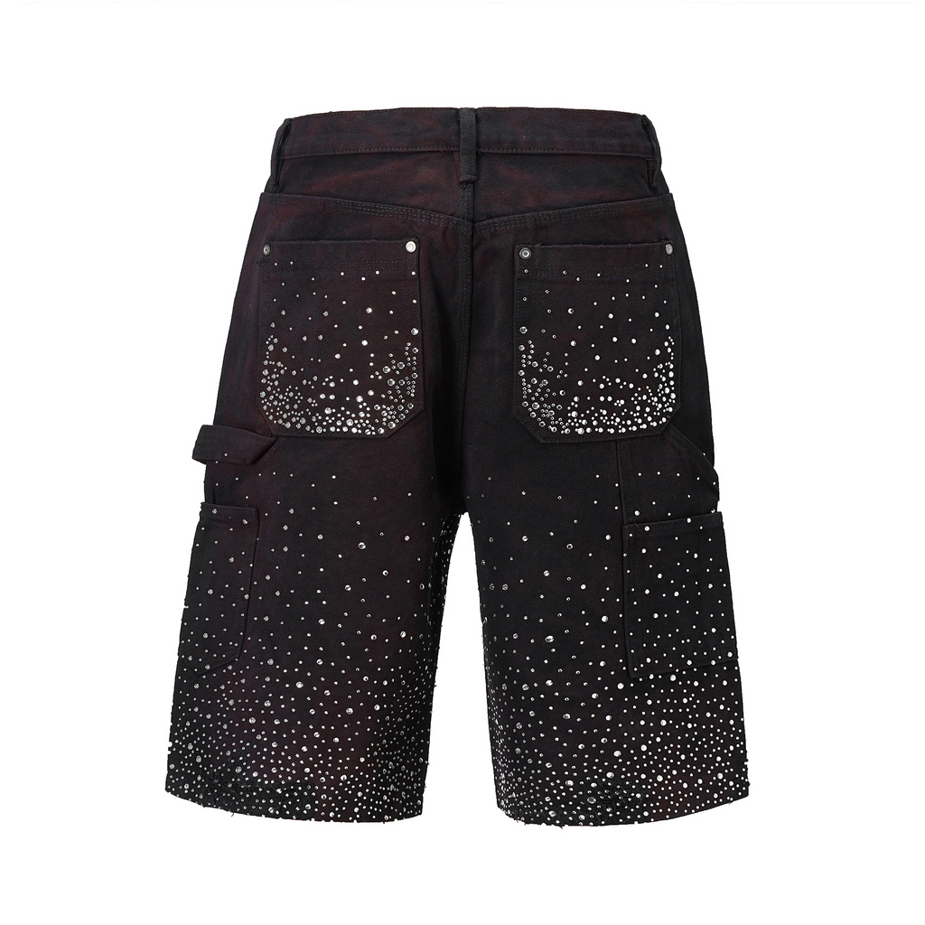 SPARKLE RHINESTONES DENIM SHORTS