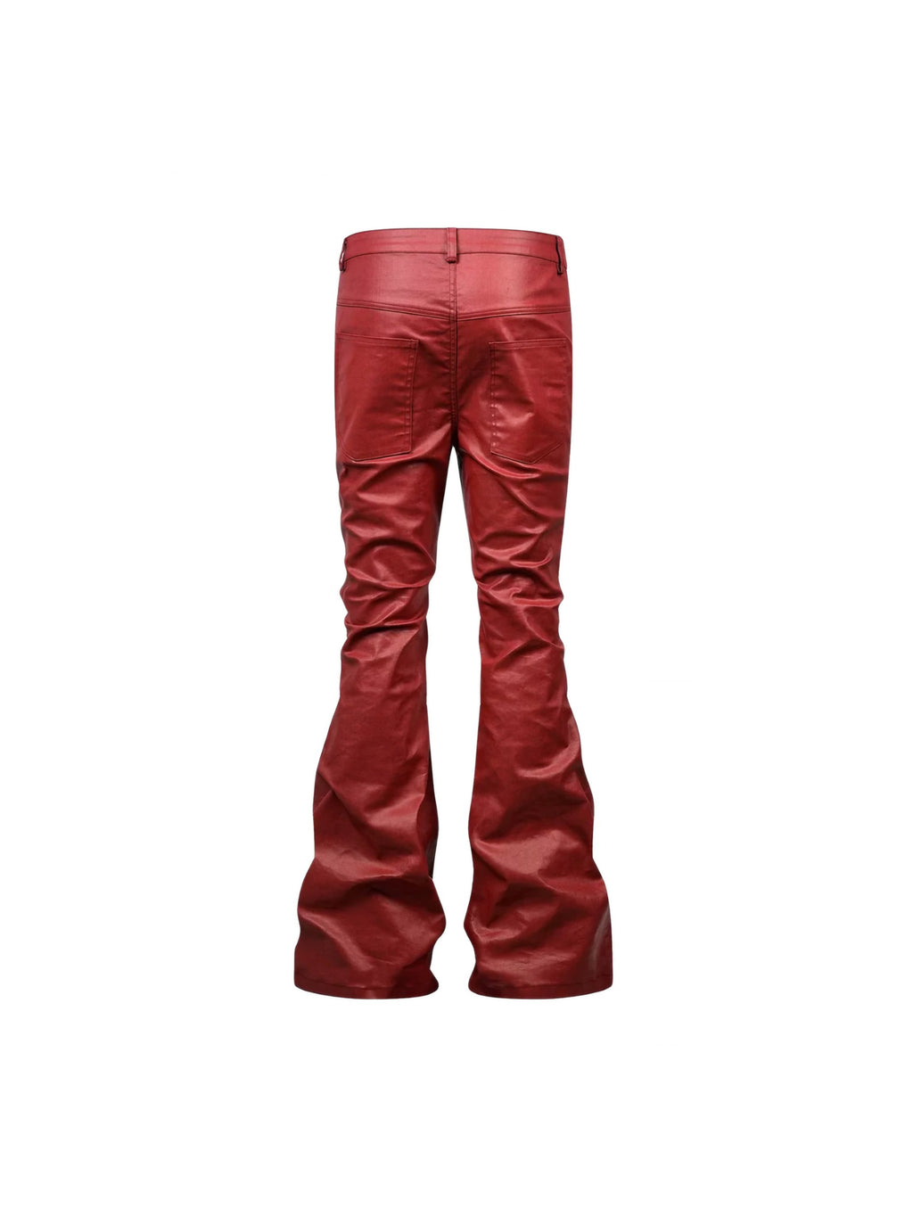 Obsidian Coated Zip Flare Denim
