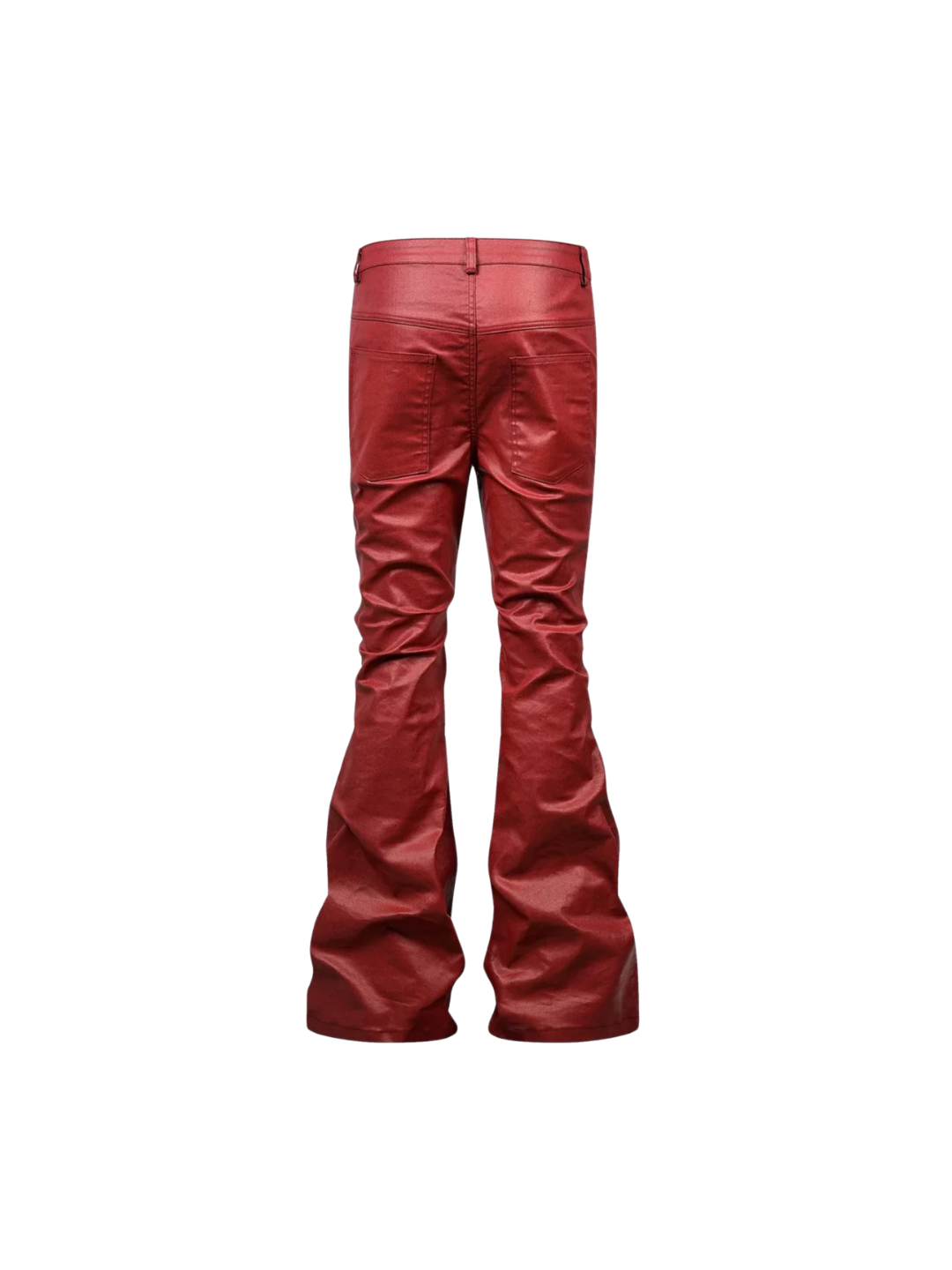 Obsidian Coated Zip Flare Denim