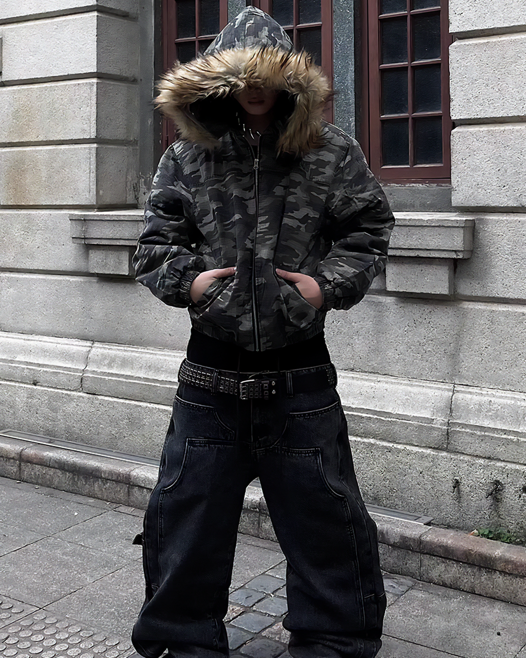 RICH FUR MILITARY JACKET