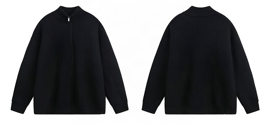 HALFZIP KNIT SWEATER
