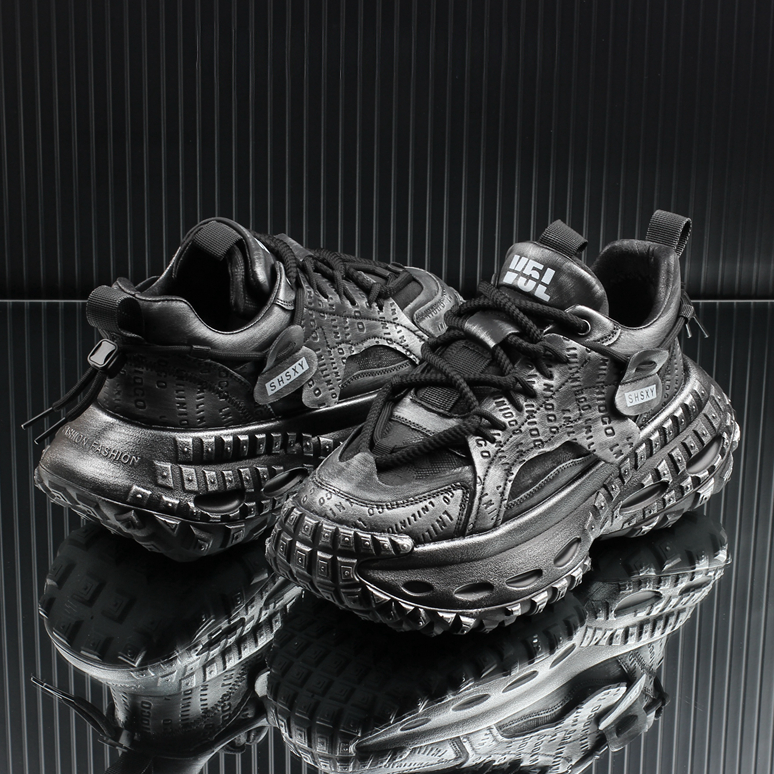 STITCHING LETTER PLATFFOM SNEAKER