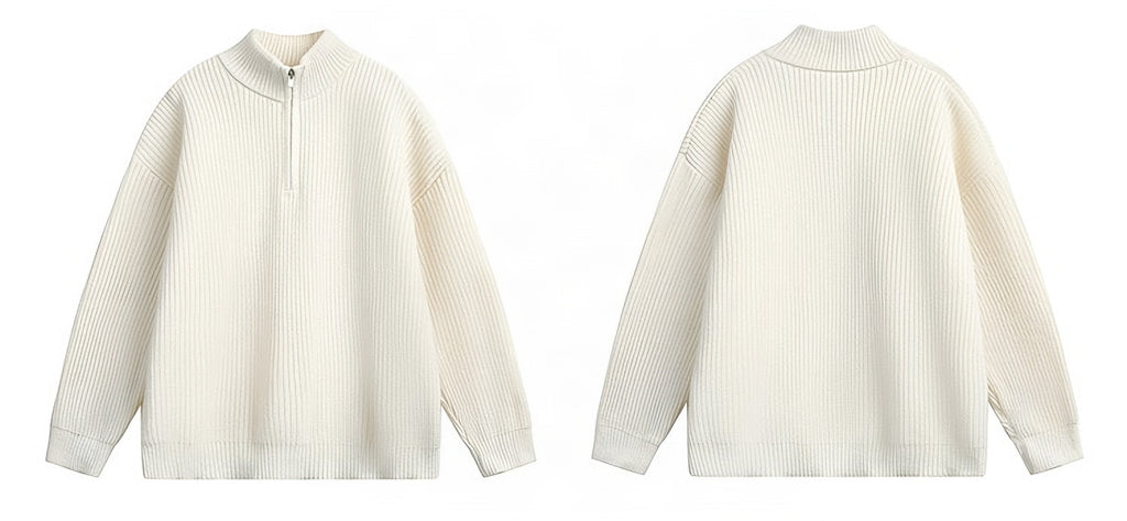 HALFZIP KNIT SWEATER