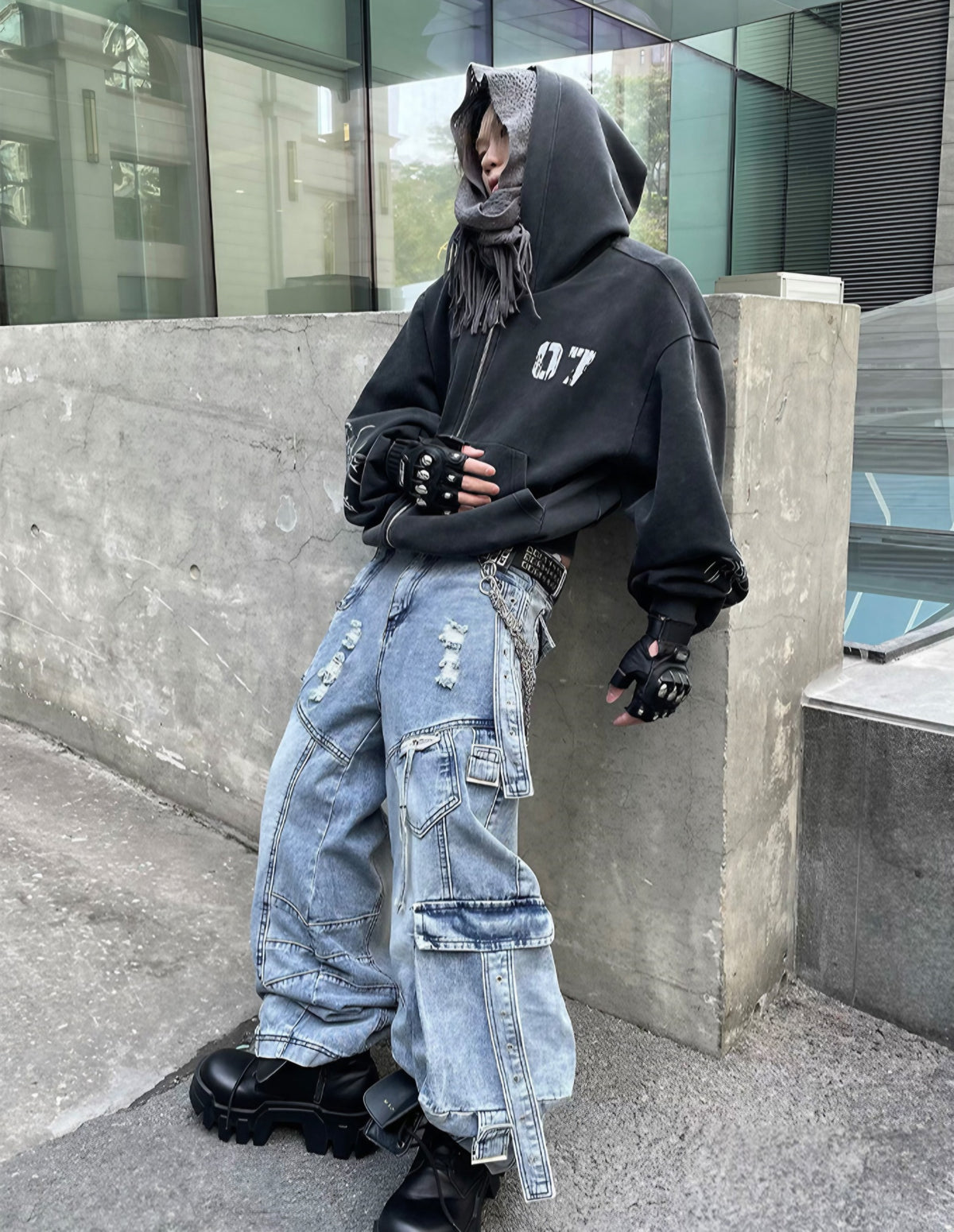 MODERN PRINTED HOODIE