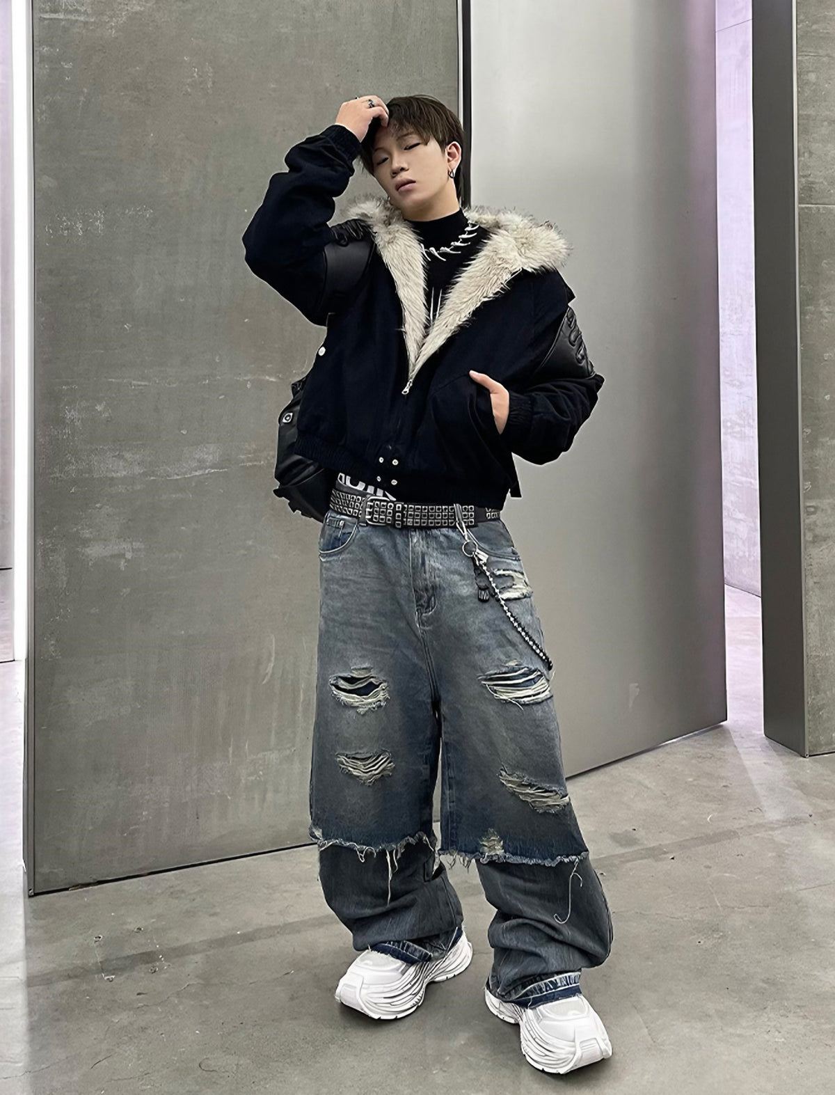 MODERN FUR HEAVY JACKET