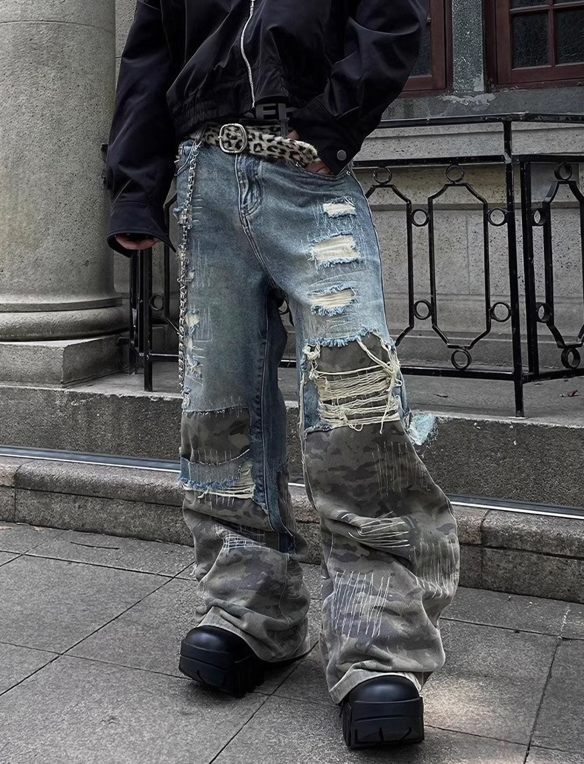 CAMO RIFT DENIM PANTS