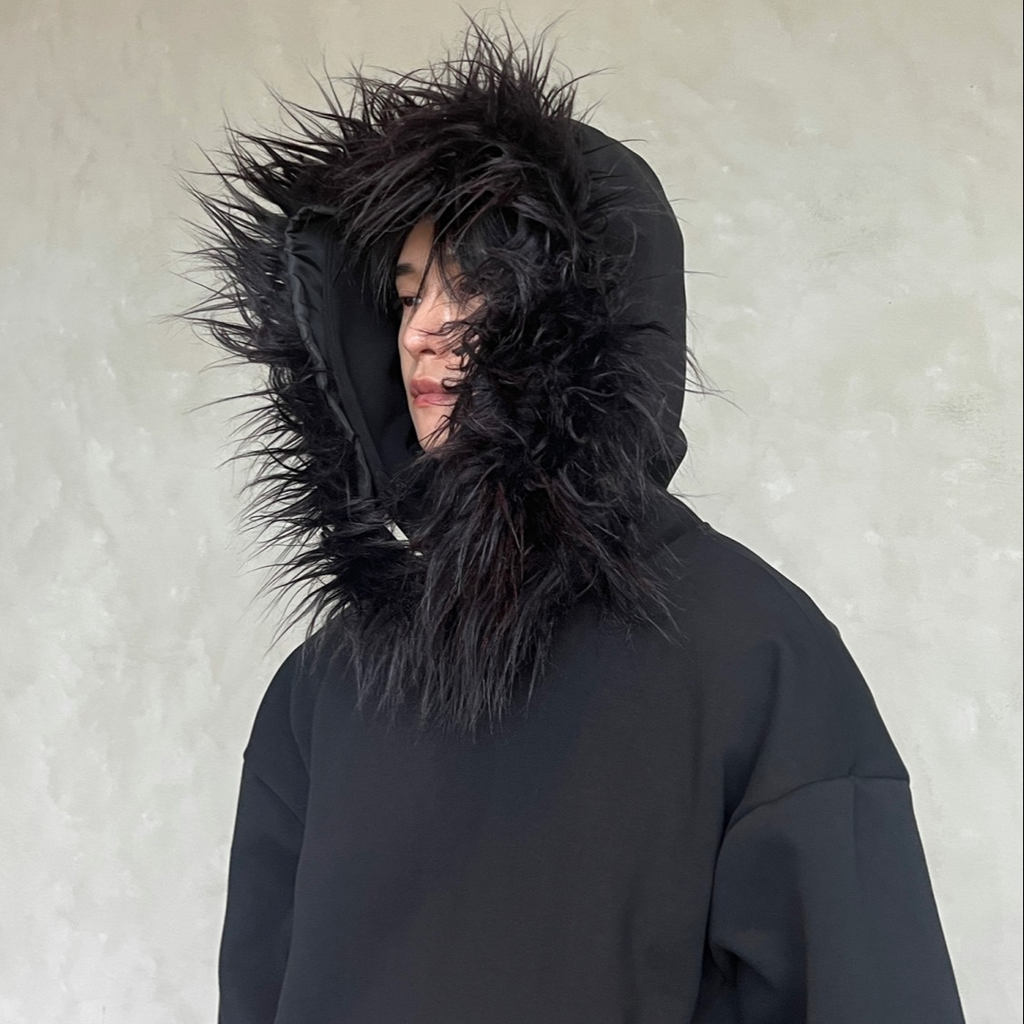 NORDIC FUR HOODIE