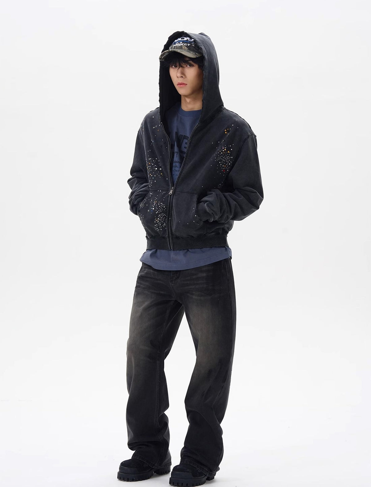 COSMIC STUD HOODIE