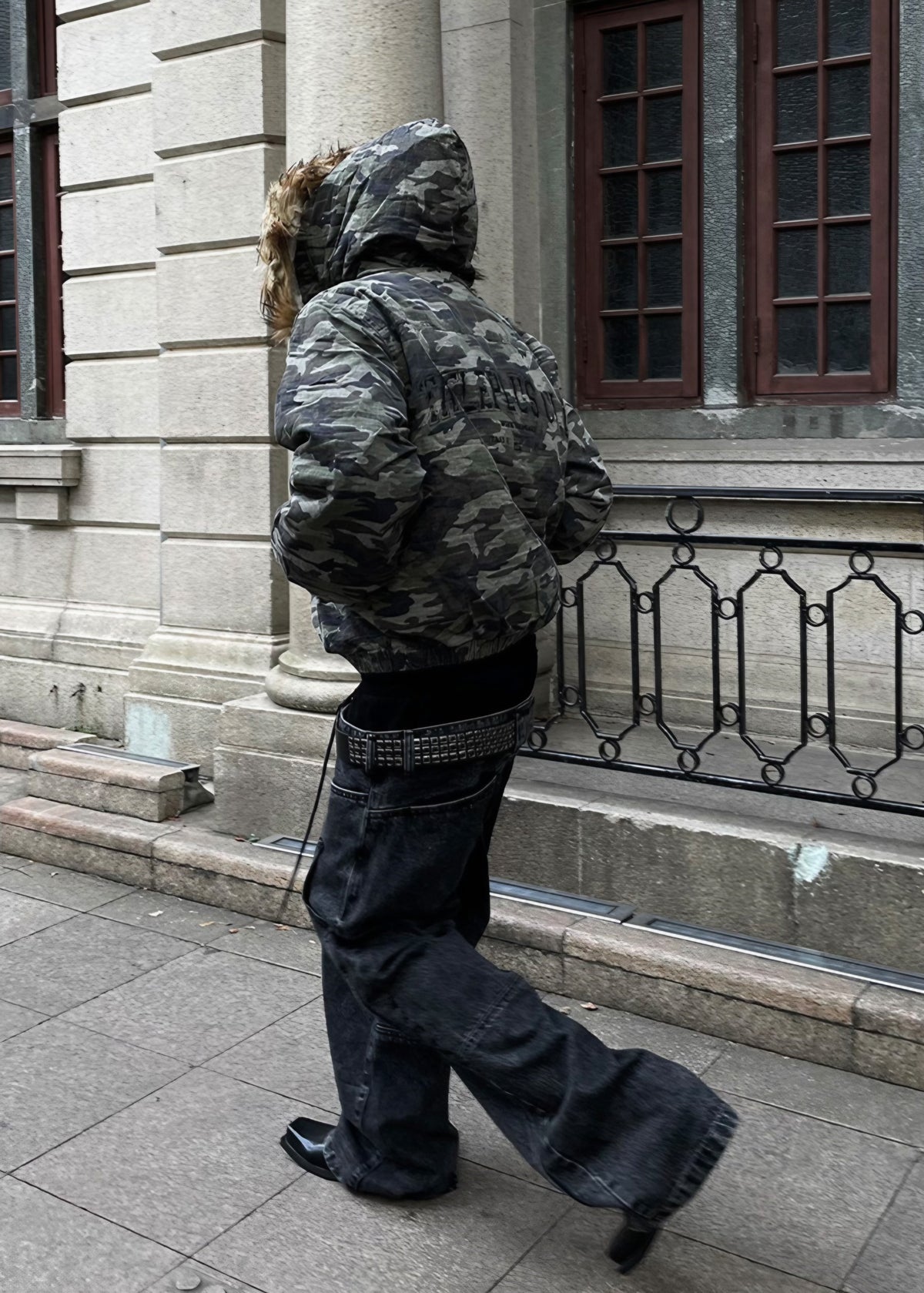 RICH FUR MILITARY JACKET