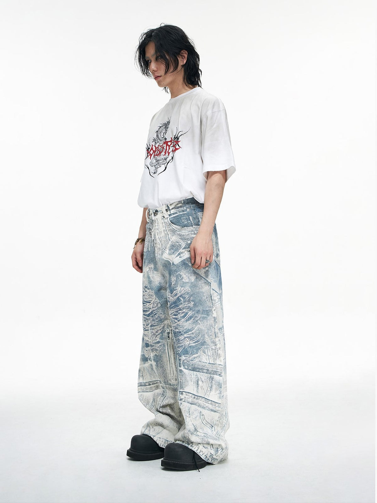 COBALT DENIM PANTS