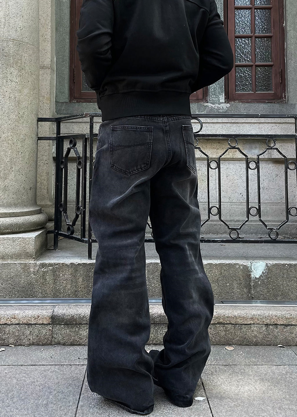 CLASSICAL FLARE DENIM PANTS