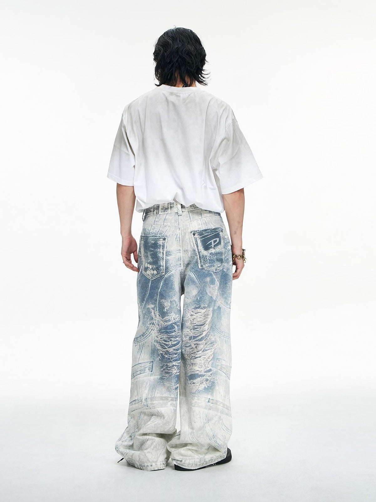 COBALT DENIM PANTS