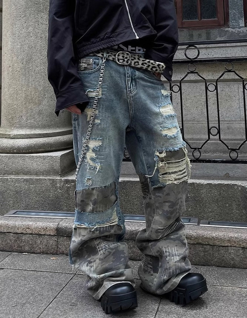 CAMO RIFT DENIM PANTS
