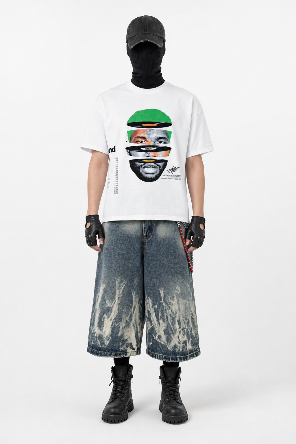 LUNESTRA TEE × VORTEX BAGGY SHORTS コーディネート