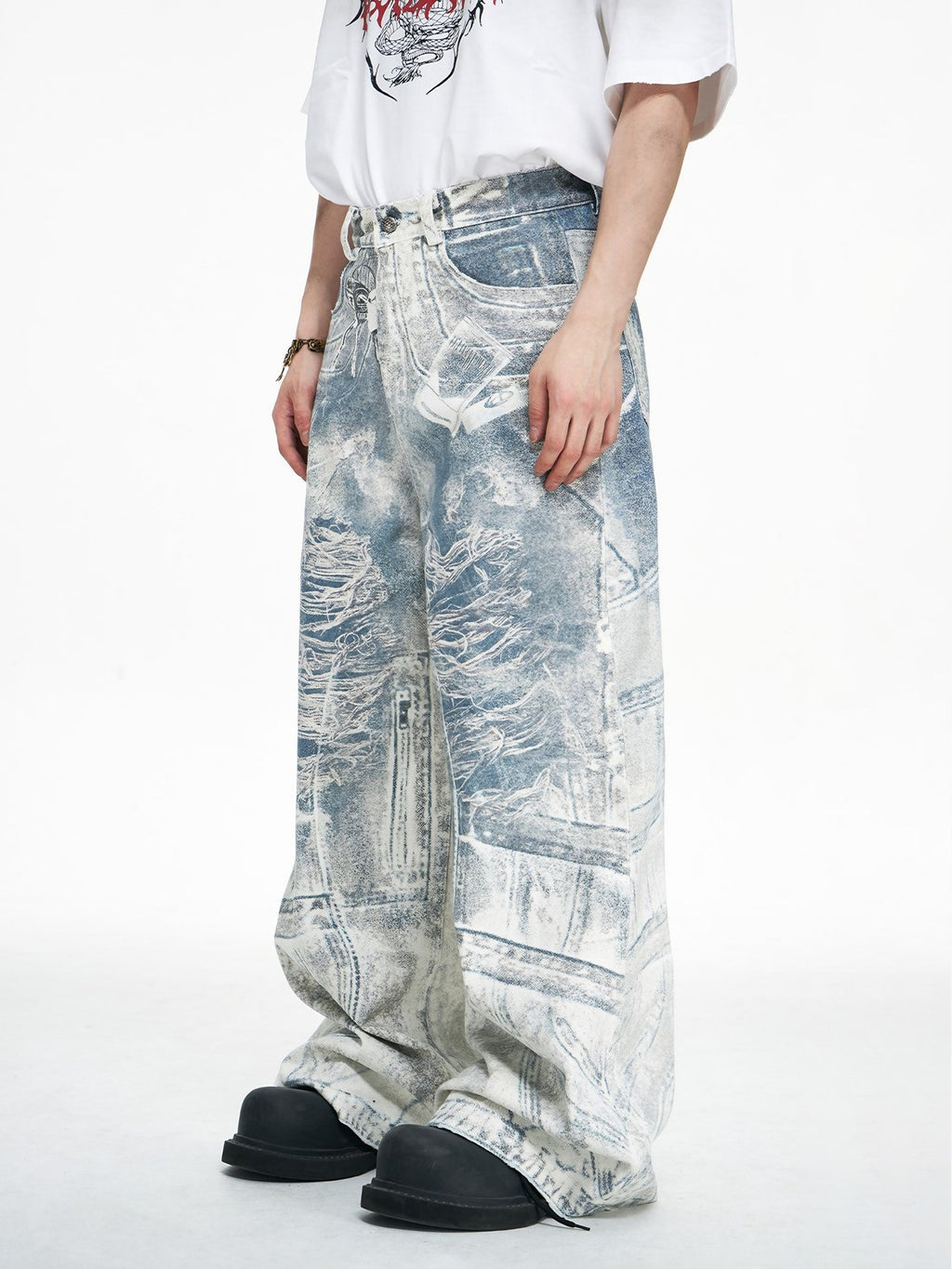 COBALT DENIM PANTS