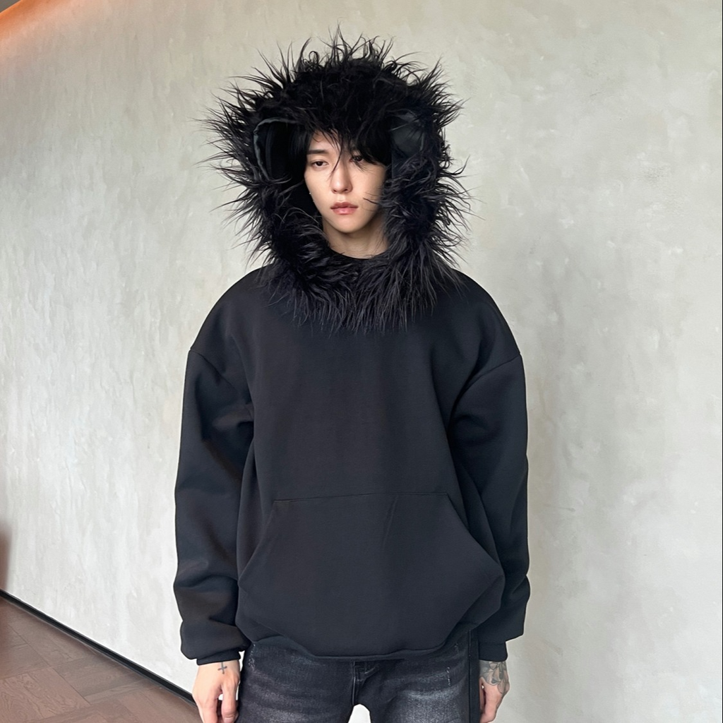 NORDIC FUR HOODIE
