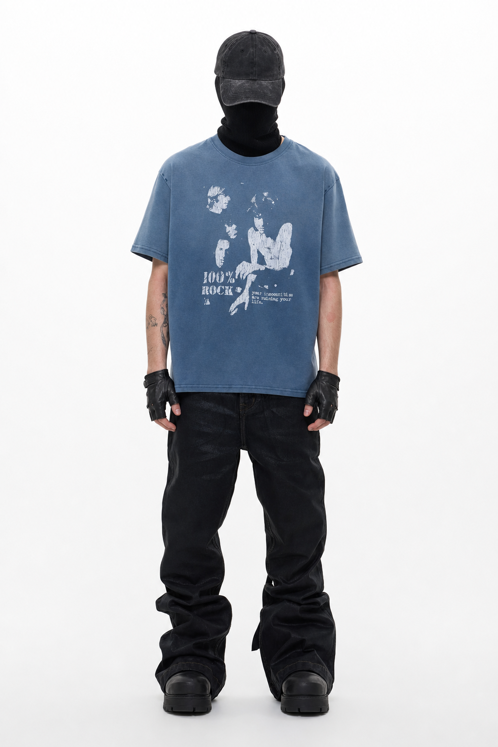 RYNDALE TEE × BLK WAX DENIM コーディネート