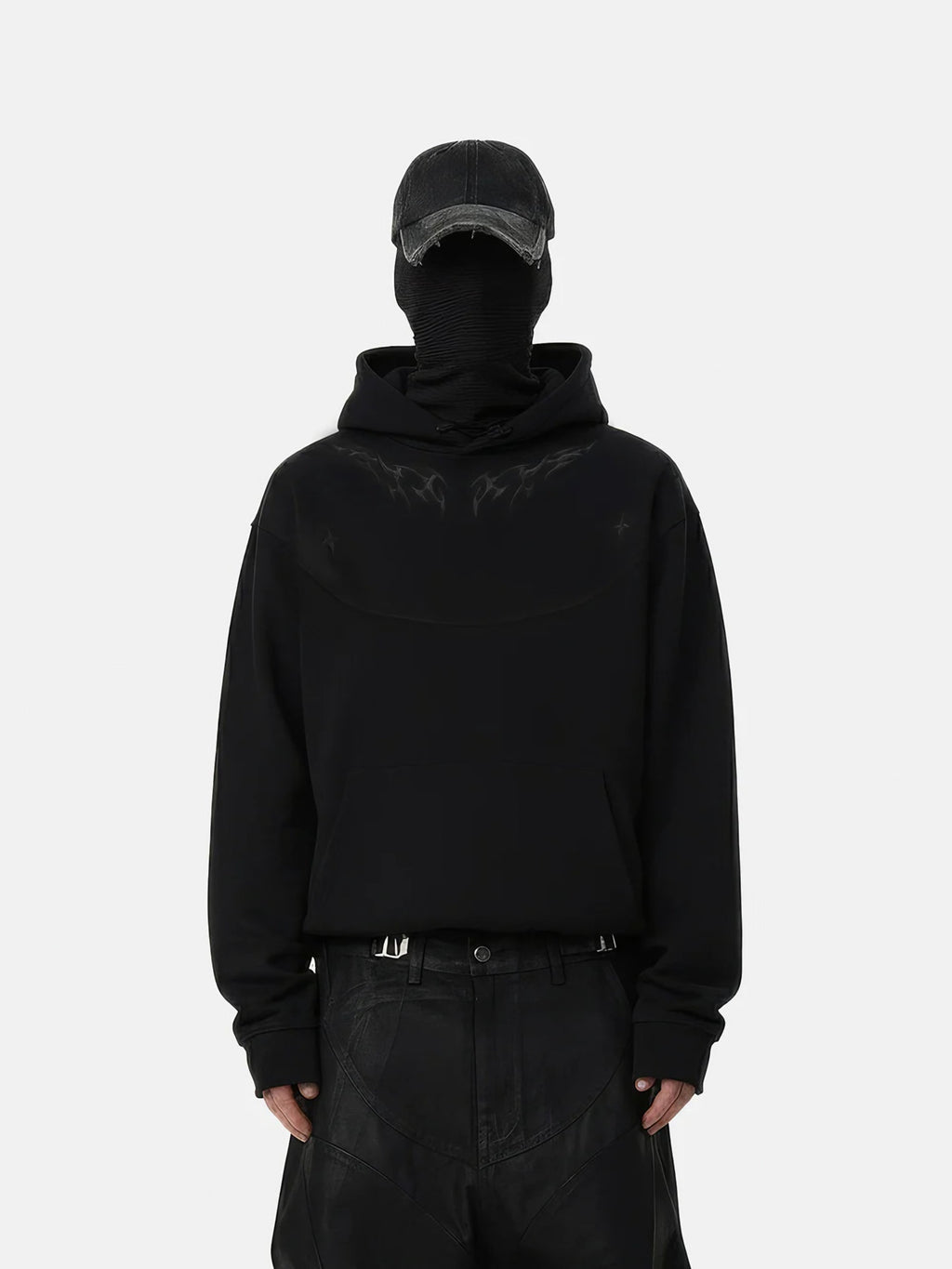 FLAME EMBROIDERY HOODIE