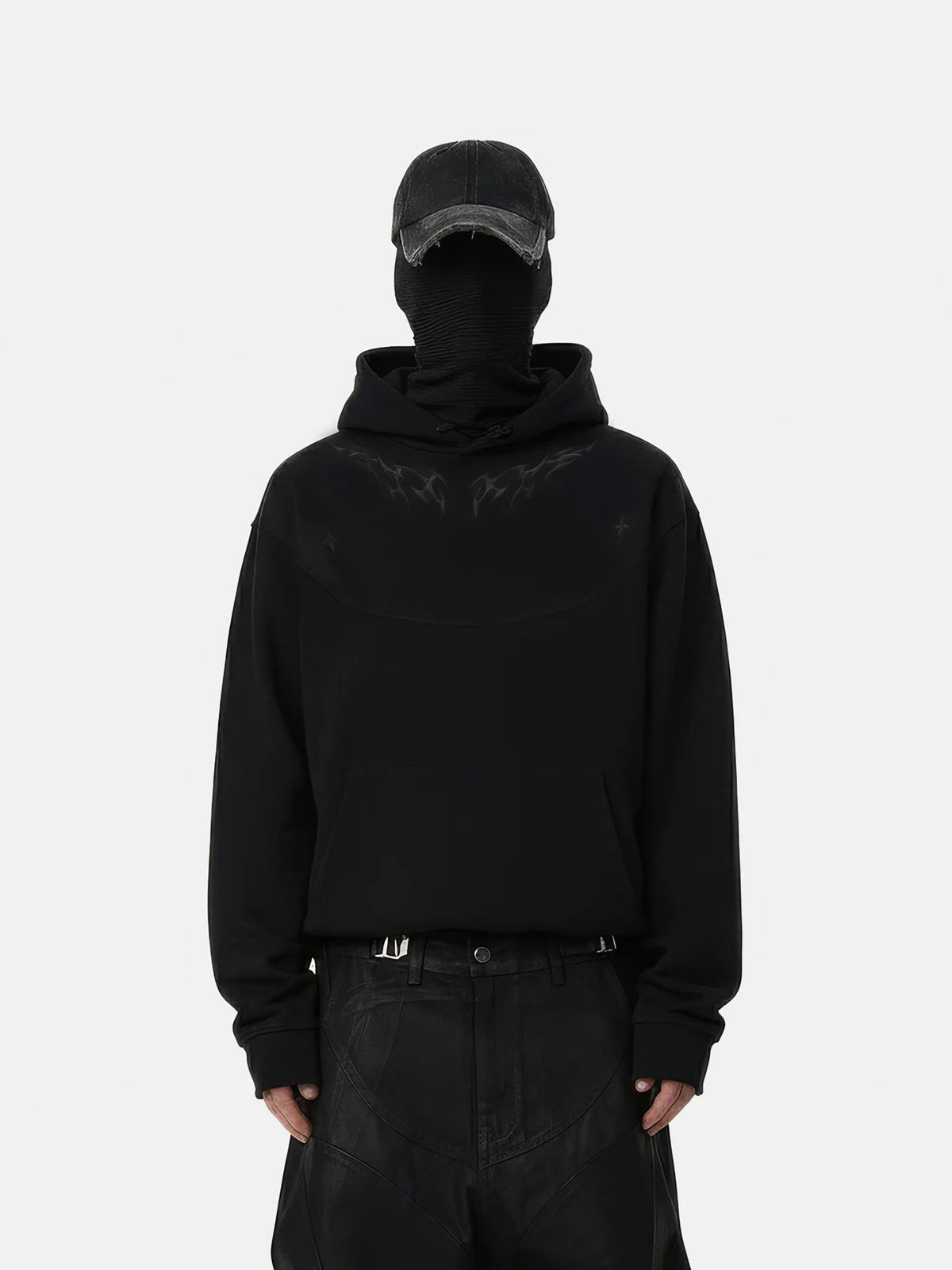 FLAME EMBROIDERY HOODIE
