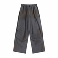 DISTRESSED CRINKED BAGGY SWEATPANTS